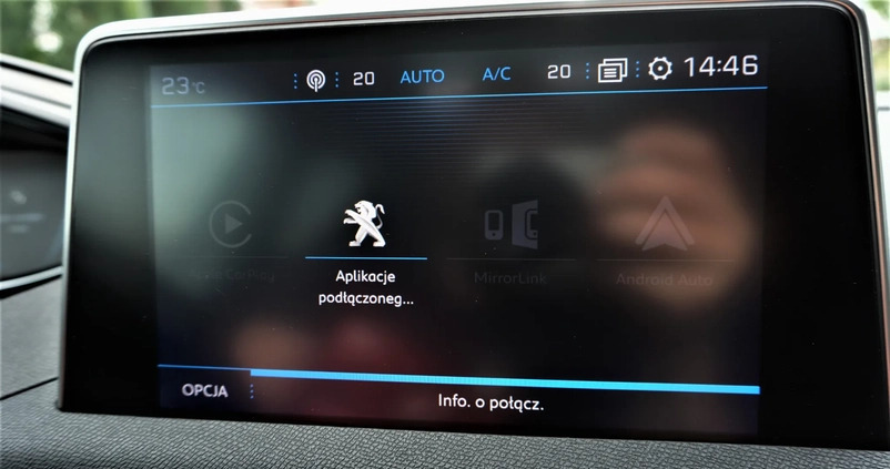 Peugeot 3008 cena 76900 przebieg: 191000, rok produkcji 2018 z Szczucin małe 667